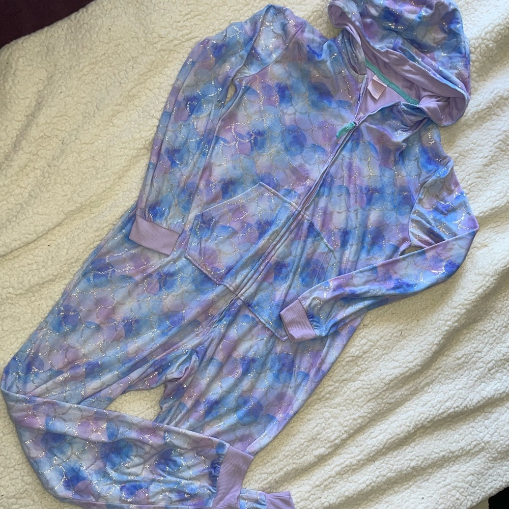 Girls size 18 Mermaid scales onesie pajamas